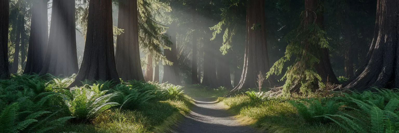 Hiking trail in Grand Forest