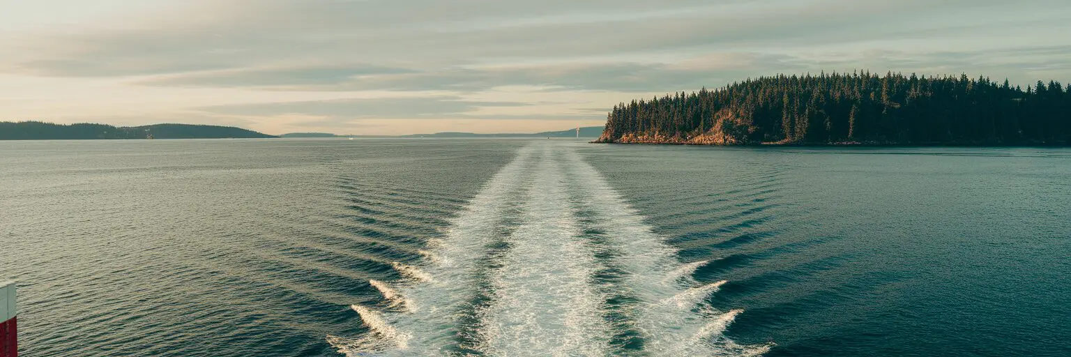 View of Bainbridge Island from ferry
